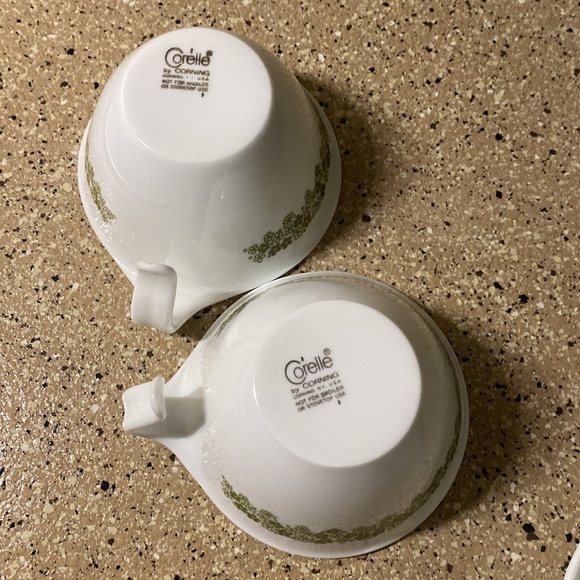 Corelle Spring Blossom/Crazy Daisy set of Sugar & Creamer and 2 tea cups - Picture 14 of 16